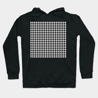 Black and white Heart Pattern Hoodie